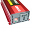 Перетворювач напруги інвертор Eryuan 2600W LCD DC/AC 12V-220V з чистою синусоїдою та вольтметром Red Купянск