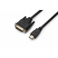 Кабель PrologiX Premium HDMI/DVI V 1.3 M/M Single link 181 0.5 м Black PR-HDMI-DVI-P-01-30-05m Київ