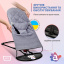 Змінний чохол SBT group на шезлонг Baby Bjorn Balance Soft колосок бавовна Сірий (BBS-00-18) Ворожба
