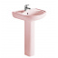 Комплект раковини з ніжкою RAK Ceramics Cynthia Wash Basin 57 см Рожевий (1706408057) Калуш