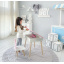Стіл дитячий No Brand Хмара з нішою та стільцем Корона Біло-рожевий (2389164324) Днепрорудное