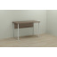 Комп'ютерний стіл Ferrum-decor Сем 75x160x140 білий ДСП Дуб Сонома Труфель 32мм Золотоноша