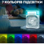 Настільний вентилятор No Brand з зволожувачем повітря Air Cooler Fan з USB та LED підсвічуванням 21x26x9 см Білий (2104618501) Енергодар