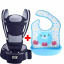 Хіпсит 2Life Baby Carrier 6в1 та слюнявчик Синій (v-11731) Чернігів