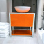 Пластикова тумба підвісна loft Sunset 60x60x45 см Orange Умань