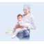 Хипсит Эрго-рюкзак кенгуру переноска Baby Carrier 6 в 1 Синий с цветочками (vol-1418) Еланец