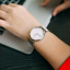 Наручний годинник жіночий Geneva Steel Silver Сріблястий (800) Лубни