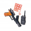 Игрушечный пистолет B60 Golden Gun с пистонами и игрушечной рацией 252GG Доманёвка