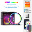Настільна лампа нічник Inspire RGB SAL-052 10W 46led Bluetooth Чорний Гуляйполе