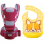Хипсит эрго-рюкзак кенгуру переноска слюнявчик-трансформер Baby Carrier 20 кг 6 в 1 Бордовый (vol-9887) Виноградов