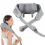 Масажер ударний для шиї та плечей No Brand Neck massager з ІЧ-підігрівом електричний на акумуляторі Сірий (2104618544) Володарськ-Волинський