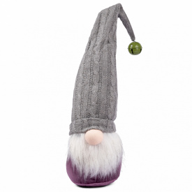 Новорічна м'яка іграшка Novogod'ko Гном із дзвіночком на ковпаку 45см (974629)