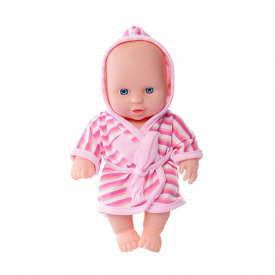 Дитячий ігровий Пупс у халаті Limo Toy 235-Q 20 см Рожевий
