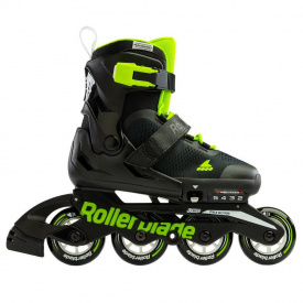 Ролики Rollerblade Microblade 2023 28-32 Black/Green (1012-07221900-T83-28-32)