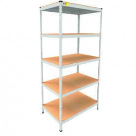 Металевий стелаж Emby Light Series 2100х900x450 мм 5 полиць ДСП до 100 кг