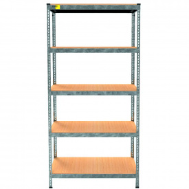 Металевий стелаж Emby Light Series 2100х900x300 мм 5 полиць ДСП до 100 кг 2070629414