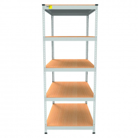 Металевий стелаж Emby Light Series 1800х600x600 мм 5 полиць ДСП до 100 кг Білий