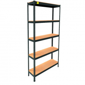Металевий стелаж Emby Light Series 2100х900x300 мм 5 полиць ДСП до 100 кг