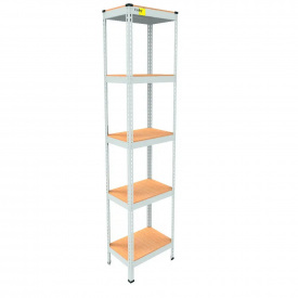 Металевий стелаж Emby Light Series 2100х450x300 мм 5 полиць ДСП до 100 кг