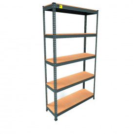 Металевий стелаж Emby Light Series 1800х900x300 мм 5 полиць ДСП до 100 кг