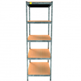 Металевий стелаж Emby Light Series 2400х600x600 мм 5 полиць ДСП до 100 кг Оцинкований