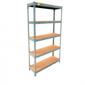 Металевий стелаж Emby Light Series 1800х900x300 мм 5 полиць ДСП до 100 кг Оцинкований
