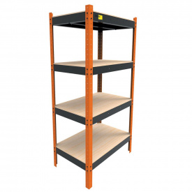 Металевий посилений стелаж Emby Heavy Series 2000х900x600 мм 4 полиці ДСП до 300 кг
