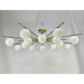 Світлодіодна люстра No Brand Промені 5009 Золотистий на 12 плафонів