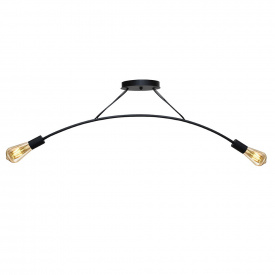 Люстра підвісна MSK Electric Orion на дві лампи Е27 NL 9832-2 BK Чорний (619522)