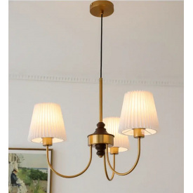 Світлодіодна люстра No Brand Симфонія 5023 Золотистий на 3 плафони