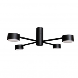 Люстра стельова MSK Electric Copter на чотири круглих плафони під лампи GX53 NL 8041-4 BK Чорний (618764)