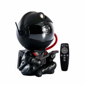 Проектор-нічник Lesko HR-F2 Black Астронавт із гітарою 8 режимів 13059-83041