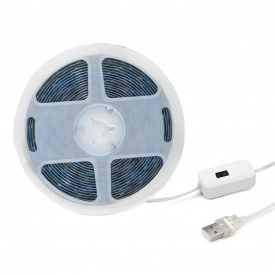 Світлодіодна стрічка з датчиком руху Inspire LED USB 5V 4W 6000К холодний 1m 60led Білий
