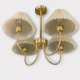 Світлодіодна люстра No Brand Дзвін cx911 Золотистий на 4 плафони