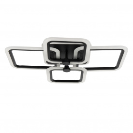 Стельова LED люстра Sunlight 5667/2+2 R чорний