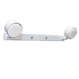 Настінний світильник MSK Electric Copter підсвічування дзеркал на два плафони GX53 NL 80400-2 WH Білий (619591)