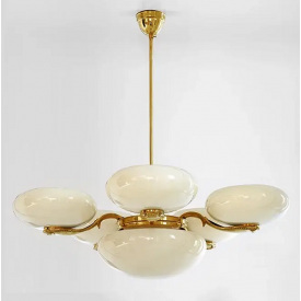 Світлодіодна люстра No Brand Півонія 5020 Золотистий