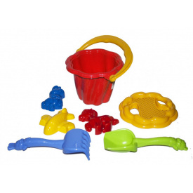 Дитячий Пісочний набір "Ромашка" №1 Colorplast 1098 червоний