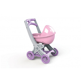Коляска для кукол с люлькой Doloni Toys 0121/04 50 x 30 x 40 см Серо-розовая