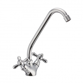 Змішувач для кухні двовентильний Haiba Dominox 271 HB0077 Хром (332943)