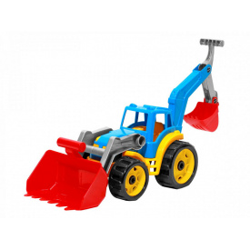 Трактор з двома ковшами ТехноК 3671TXK Різнокольоровий