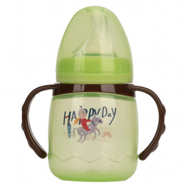 Поїльник з силіконовим носиком Mega Zayka MGZ-0314 (Green) 180 мл