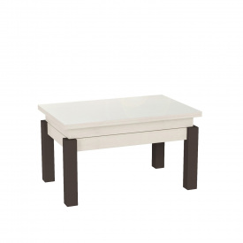 Стіл-трансформер Art In Head B-Fly Glass 90x51x60 см Венге Дуб молочний (TB10060600231)