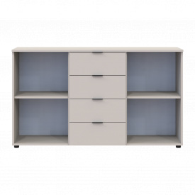 Комод Doros Рон 5 2 фасади 4 шухляди Кашемір 140х38х81 см (41516047)