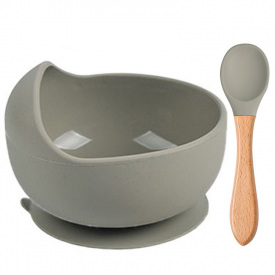 Набор силиконовой посуды 2Life Y22 2 предмета Бежевый (v-11586)