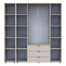 Шафа для одягу Doros Гелар Кашемір 4ДСП/Дзеркало 194х49.5х203.4 см (80737659)