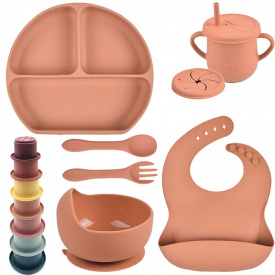 Набір посуду 2Life Y27 7 предметів та пірамідка Y16 Різнобарвний (n-11818)