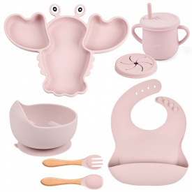 Набор посуды 2Life Y26 6 предметов Розовый (v-11193)