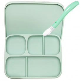 Набор силиконовой посуды 2Life 2 предмета Зеленый (vol-10727)