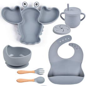 Набор посуды 2Life Y18 6 предметов Серый (v-11190)